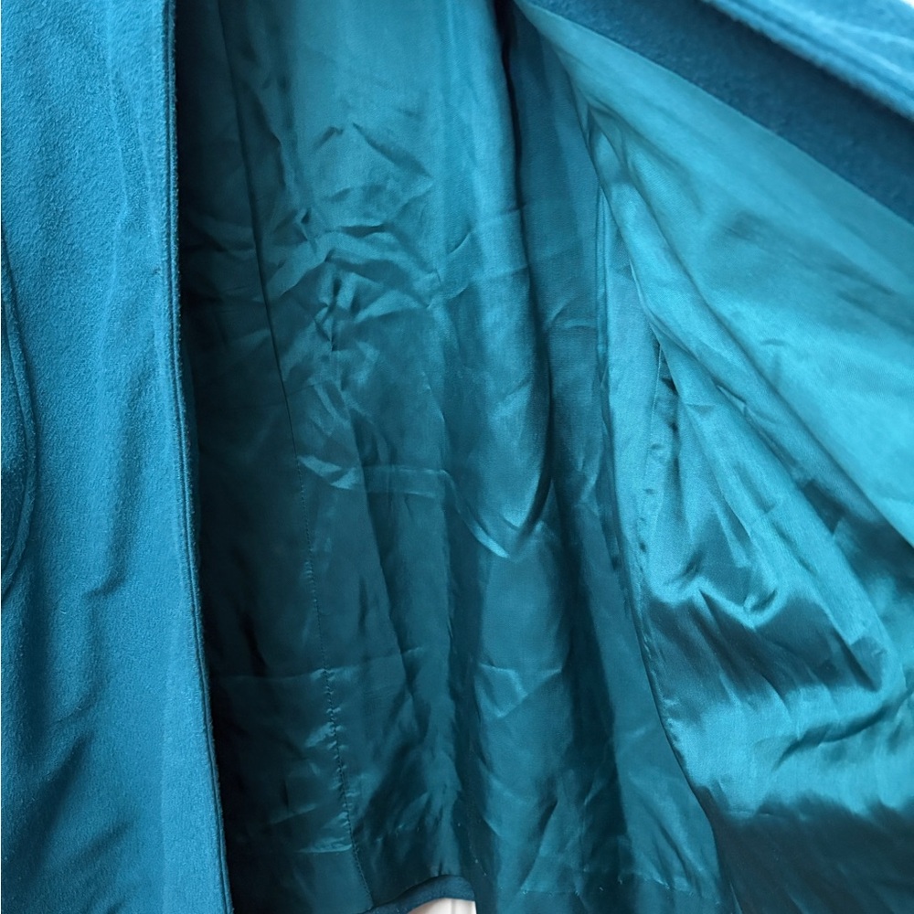 Vintage 60’s American Ladies Union Made Teal Peacoat - Picture 10 of 13